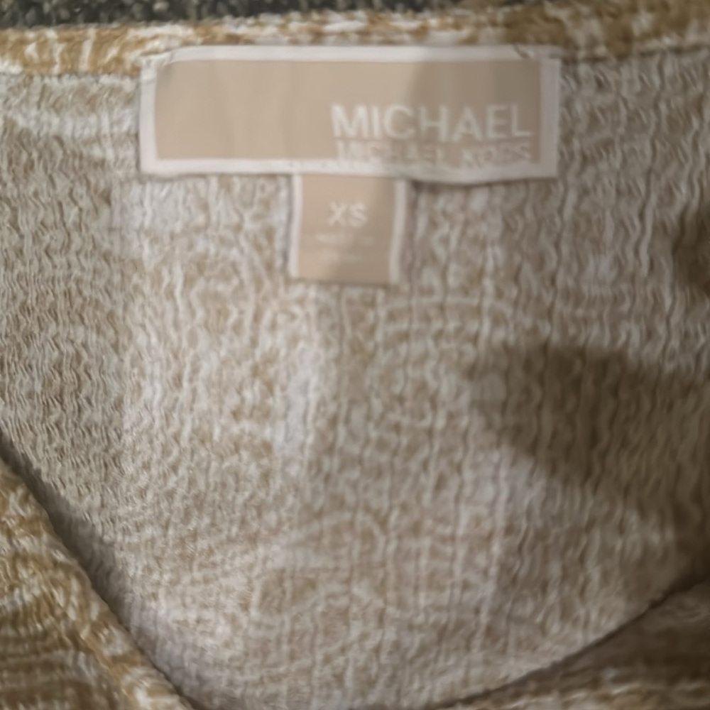 Michael Kors Women's Paisley Crinkle Mini Dress - Picture 4 of 4